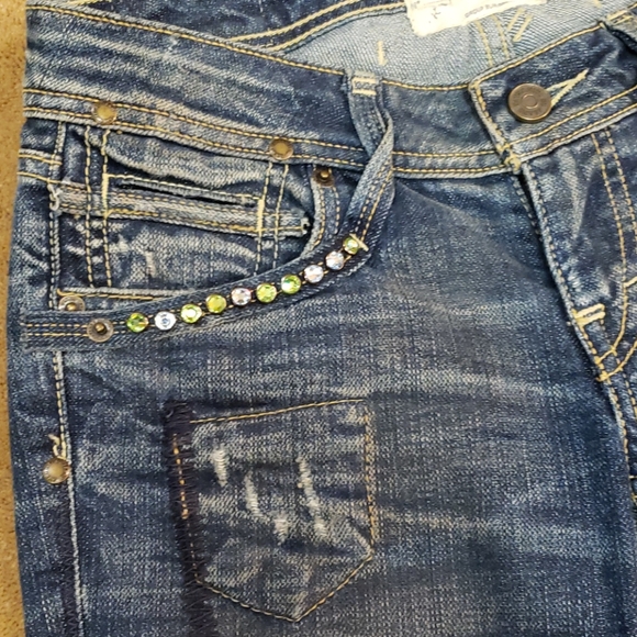 Taverniti So Jeans distressed flared leg, Sz 25 - Picture 11 of 16